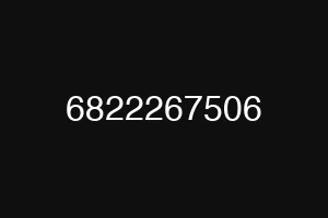 6822267506